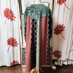 Alberobello(アルベロベロ)オレボレブラ 可愛いマフラーアクセント付き一点ものコート、いかがでしょうか？の画像