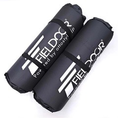 [2個セット] フィールドア 車中泊マット 5cm厚/Sサイズ ブラック FIELDOOR 寝具 キャンプ アウトドアの画像