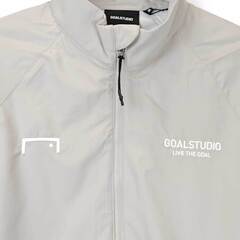 【未使用】GOALSTUDIO ゴールスタジオ デボンディング ウーブン ハーフジップ ジャケット XL ライトベージュ G2FTZ101 メンズ サッカー フットサルウェアの画像