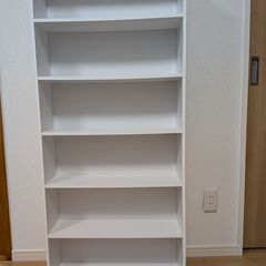 ☆美品☆コミック収納ラック6段　ホワイトの画像