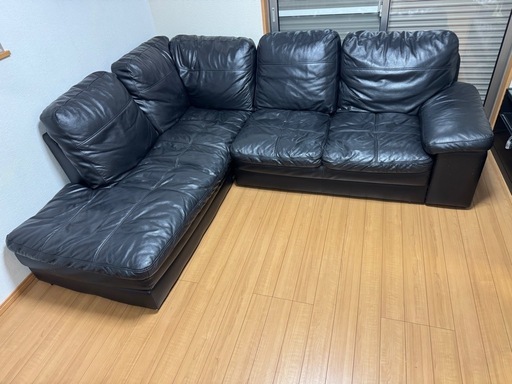 ニトリ　本革コーナーソファ Sステイツ