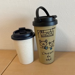 高知信金ノベルティ　くまちゃんタンブラーの画像