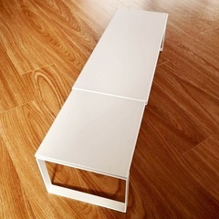 (お取引中)山崎実業 tower　伸縮洗濯機排水口上ラック 38.5~64×15×12cmの画像