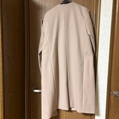 レディースロングコート　ピンクの画像