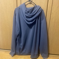 グレー　パーカー　サイズLLの画像