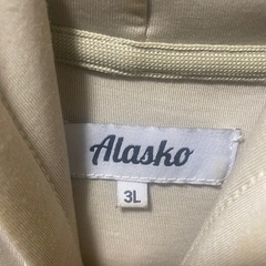 ベージュ　パーカー　3Lの画像