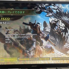 ゲーミングPC/Windows11/RTX2070 SUPER/SSD500GB/HDD2TBの画像