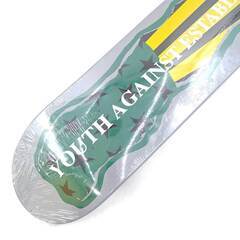 【未使用】ボルコム YOUTH AGAINST ESTABLISHMENT スケートボード デッキ SIL T671700 VOLCOM 90年代 ビンテージ デットストックの画像