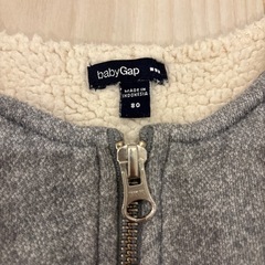 baby GAP 80 アウター ボルドーカーディガン　2点セットの画像