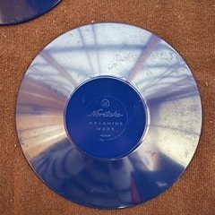 プラスチック製　茶托　青色　3枚まとめの画像