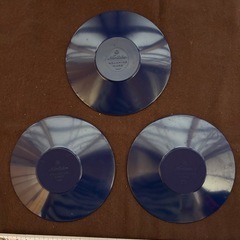 プラスチック製　茶托　青色　3枚まとめの画像