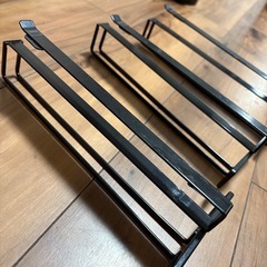 山崎実業　Yamazaki  ワイングラスハンガー ワイングラスホルダー 中古　黒　ブラックの画像