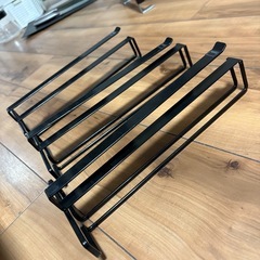 山崎実業　Yamazaki  ワイングラスハンガー ワイングラスホルダー 中古　黒　ブラックの画像