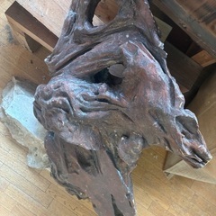 大っきめの木の置物の画像