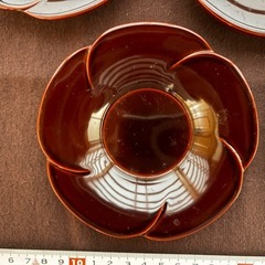 茶托　小皿　梅型 5枚まとめの画像