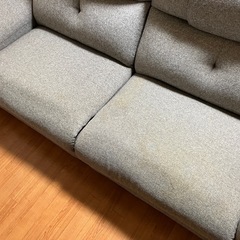 ニトリ nitori 電動リクライニングソファ 3人掛け ピュールの画像