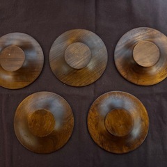 茶托　小皿　花柄　5枚まとめの画像