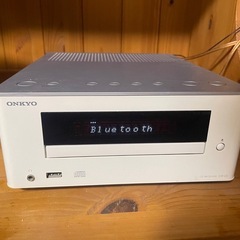 【商談中になりました】オンキヨーONKYO インテリアオーディオ　CR-U3  Bluetooth FM  リモコン付き の画像