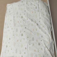 受け渡し予定者様確定しました>【中古】ベビー掛ふとん　サイズ95cm x 120cm カバー2種類付き　状態普通の画像