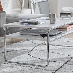 【新品・組み立て前】LOWYA ミッドセンチュリー風センターテーブル幅100お譲りしますの画像