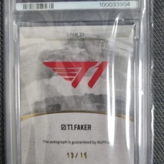 FAKER サイン入りオートグラフカード PSA 10の画像