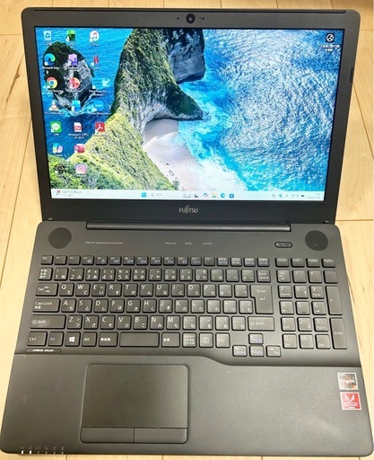 富士通 ノートPC 美品 Ryzen3 8GB 500GB SSD Windows11 Office2024 FHD