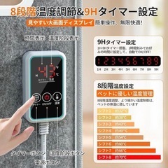 【新品未使用】パネルヒーター 足元ヒーターデスク下　底面発熱高温版・節電対策　折り畳み式の画像