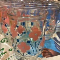 昭和レトロガラスコップの画像