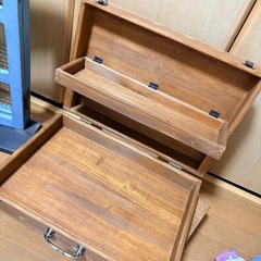 アンティーク風　BOXケース2個セットの画像