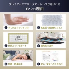 GOKUMIN マットレス セミシングル 極厚20cmの画像