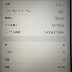 ジャンク市場　iPad Airの画像
