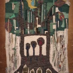 毛糸のアート　アート板　絵画　タペストリーの画像