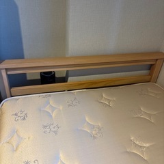 シングルベッド　マットレス付きの画像