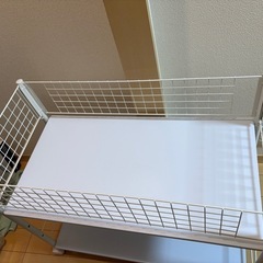 山善 収納ラック キャスター ワゴンの画像