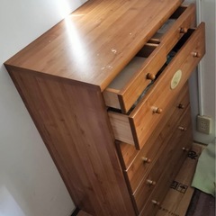 木製 5段 チェスト / タンスの画像