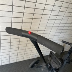 のりかえ三輪車【DX】 押し棒付き 布ベルト付き 背もたれ付き 
の画像