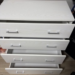 LOWYA  四段タンス　白の画像