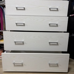 LOWYA  四段タンス　白の画像