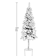 LEDライト付きノルディックツリー クリスマスツリーの画像