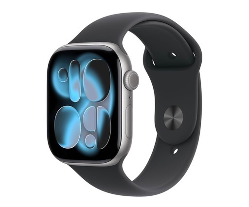 新品Apple Watch Series 11（GPSモデル）- 46mmスペースグレイアルミニウムケースとブラックスポーツバンド