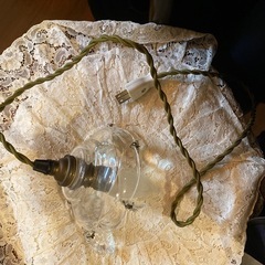 フランスアンティーク ミニランプクリスタルガラス (コード付けます)の画像