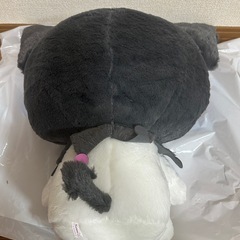 黒白クマのぬいぐるみ ピンクスカル
の画像