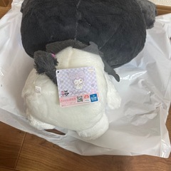 黒白クマのぬいぐるみ ピンクスカル
の画像