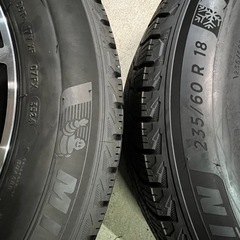 メルセデスベンツ GLCクラス等　smartline PCD112-5穴 X-ICE SNOW SUV ミシュランスタッドレスタイヤ 4本235/60R18 [8Jx18 ET43] 溝あり！の画像