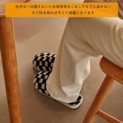 未使用 チェアマット エンボス加工 透明 厚さ1.5mm PVC 床傷防止(椅子マット 床保護マット フロアマット) の画像