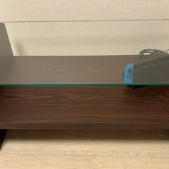 強化ガラス　ローテーブル TV台 美品 12/30まで