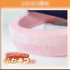 新品【RABLISS】温感ネックリング ピンク フリーサイズ レンジ 48℃ 電子レンジ加熱 ネックウォーマー 首掛け ウォームリング 繰り返し利用の画像