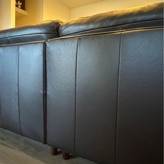 ACTUSアクタス レザーソファーの画像