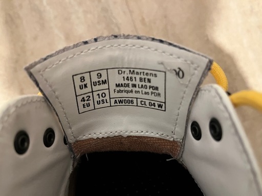 【美品】ドクターマーチン　1461 ホワイト　28.0cm