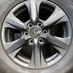 DUNLOP 265/65R18 23年製　レクサス　タイヤホイールセット　4本の画像